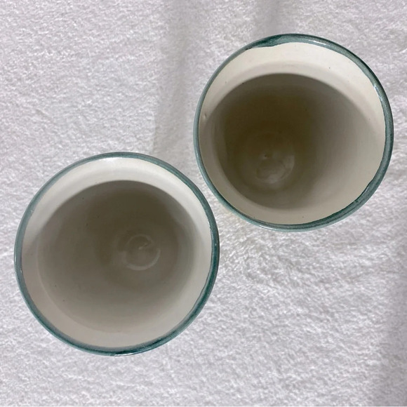 Vintage Ceramic Stoneware Pottery Goblets x2 - Picture 6 of 8